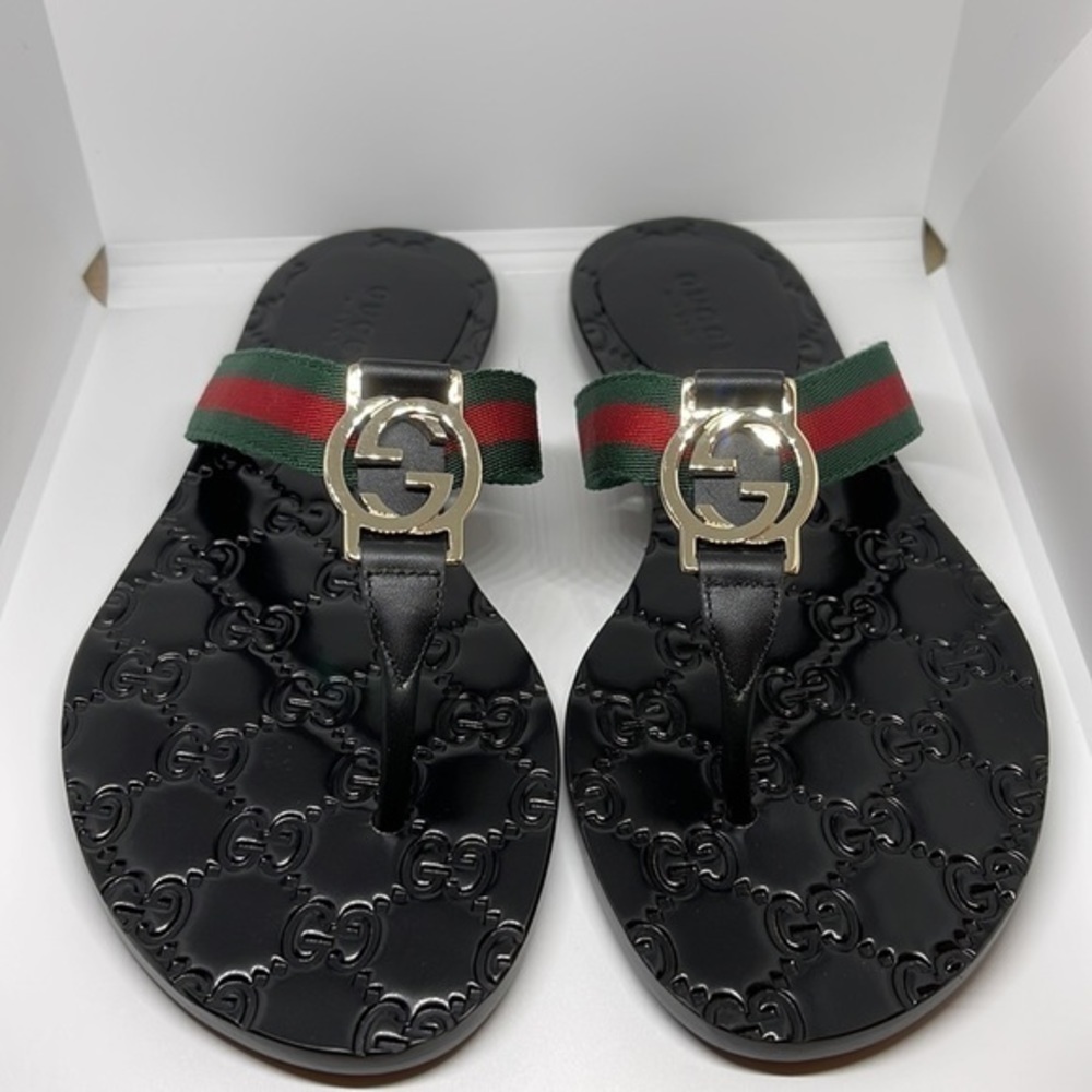 Gucci NEW leather sandals authentic 100% - Picture 3 of 14